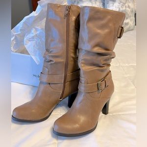 Style and Co Tan Leather Boots